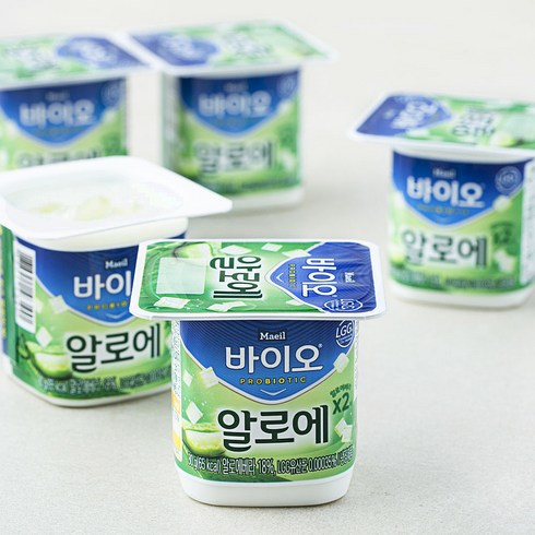매일바이오 알로에 떠먹는 요구르트 80g x 6p, 6개입, 1개