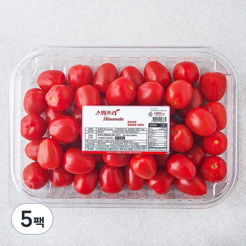 스위프리 스테비아 대추방울토마토, 1kg, 5팩