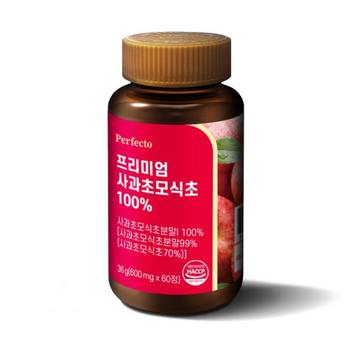 퍼펙토 프리미엄 사과초모식초 100% 영양제 36g, 60정, 1개