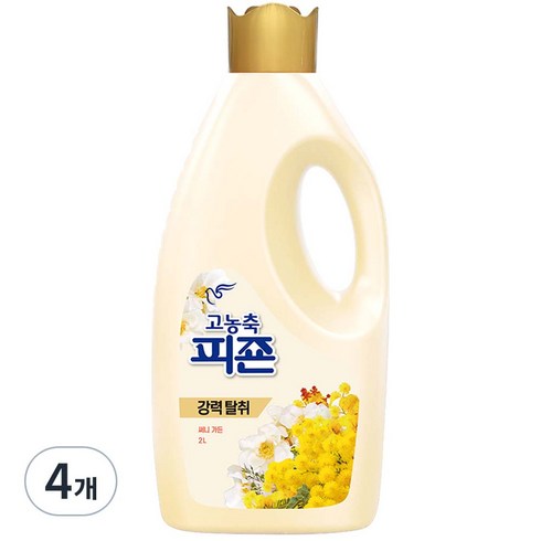 고농축 피죤 강력탈취 오리지널 써니가든 섬유유연제, 2L, 4개