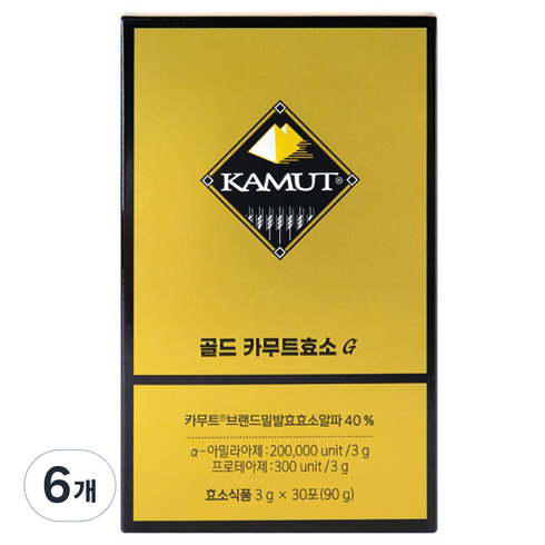 카무트효소 - 카무트 그레인온 골드 카무트효소G, 90g, 6개