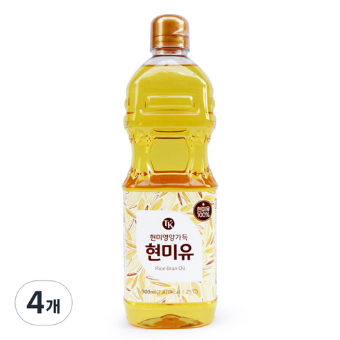 고챠도로현미유 - 티케이 현미유, 900ml, 4개