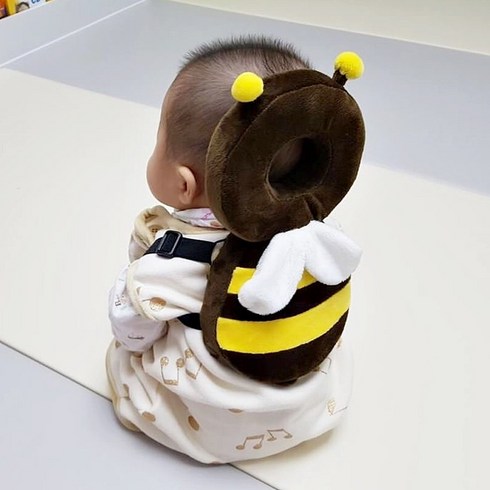 머리쿵방지 - 아가드 유아용 아이쿵 머리보호대, 꿀벌, 1개