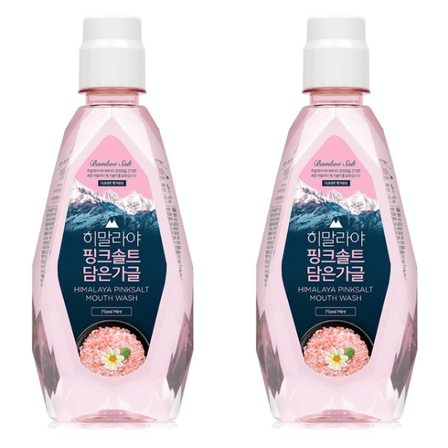 히말라야핑크솔트 죽염 담은 가글 플로럴 민트, 320ml, 2개