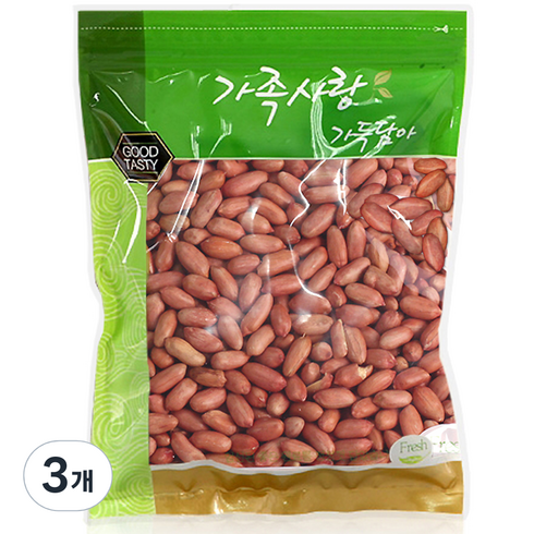 가온애 볶음땅콩 견과류, 1kg, 3개