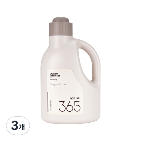 모윰 365 유아 세탁세제 무향 1500ml, 3개