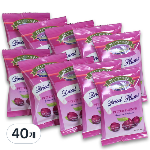 넛츠앤 푸룬파우치, 40g(1개), 40개