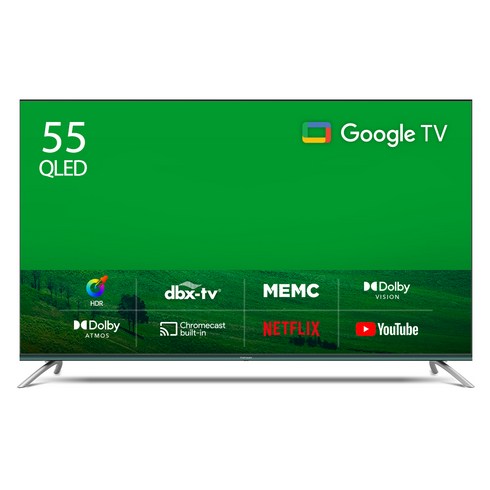 더함 4K UHD QLED 구글 OS TV, 139cm(55인치), UA551QLED VA SH 2023C1, 스탠드형, 고객직접설치