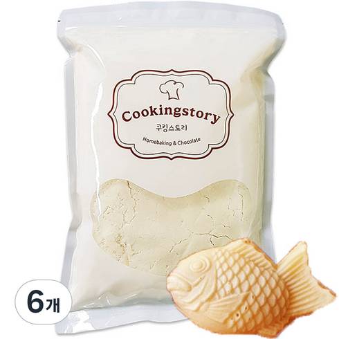 붕붕믹스 - 쿠킹스토리 붕어빵믹스, 1kg, 6개