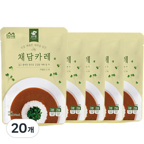 삼일카레 - 순수람 채담카레, 160g, 20개