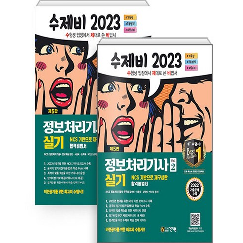 2023 수제비 정보처리기사 실기 1권 + 2권 합본세트 전 2권, 건기원