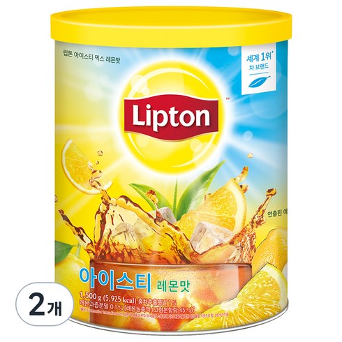 립톤아이스티 - 립톤 아이스티 분말 레몬맛, 1.5kg, 1개입, 2개