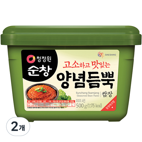 청정원 순창 양념듬뿍 쌈장, 500g, 2개