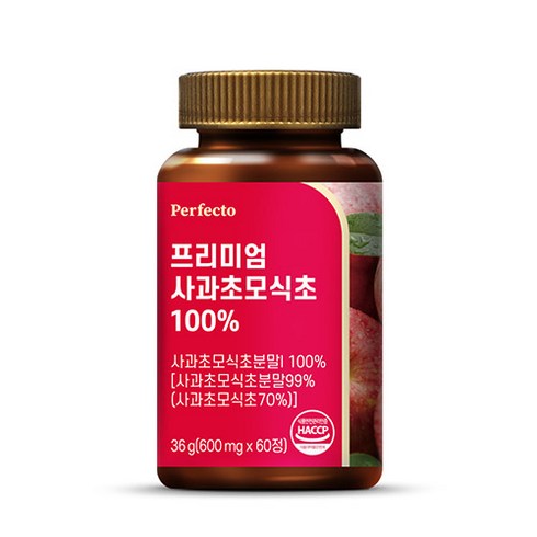 사과초모식초 - 퍼펙토 프리미엄 사과초모식초 100%, 60정, 1개