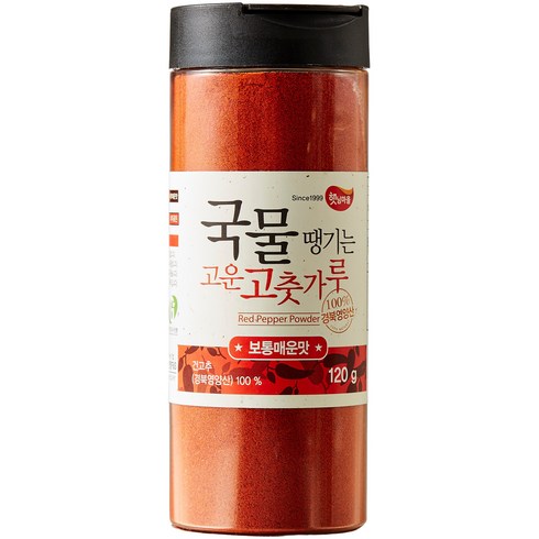 햇님마을 국물땡기는 국산 고운 고춧가루 보통매운맛, 120g, 1개