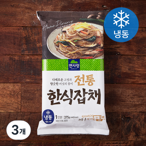 면사랑 전통한식잡채 (냉동), 375g, 3개