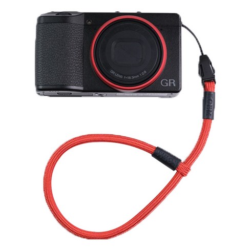 코엠 컴팩트 카메라 손목스트랩 리코GR3X 소니 ZV-1F 레드, 1개