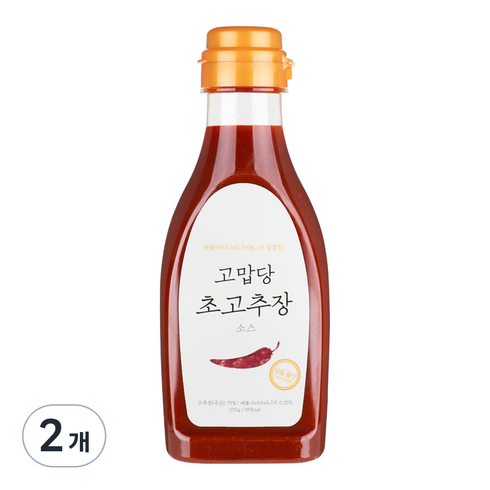 특별한맛 고맙당 저당 초고추장, 270g, 2개