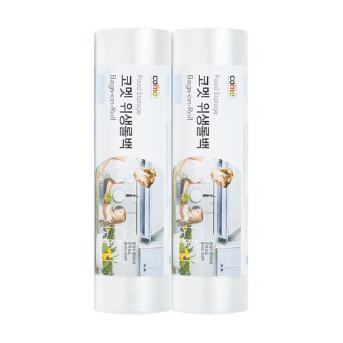 2023년 가성비 최고 비닐롤백 - 코멧 위생롤백 대형 30 x 40cm 500매, 2개