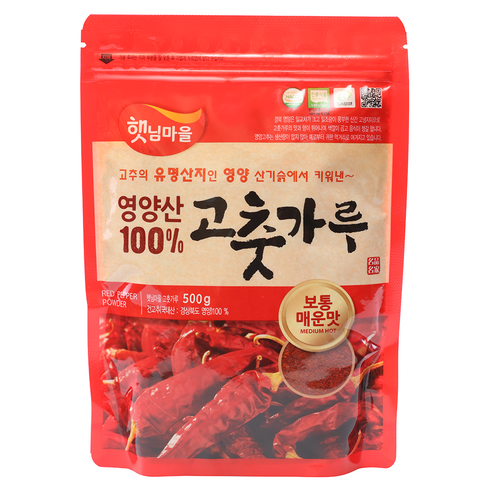 고추가루 - 햇님마을 경북 영양 고춧가루, 500g, 1개