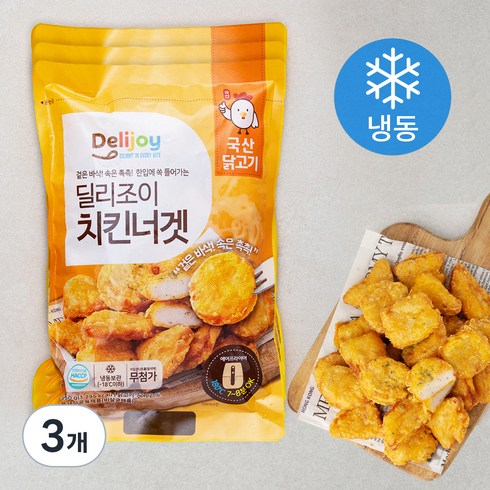딜리조이 치킨너겟, 550g, 3개