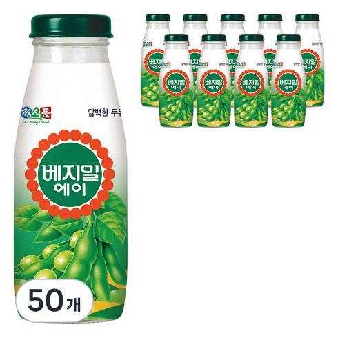 베지밀a - 베지밀 에이 담백한 두유, 50개, 190ml