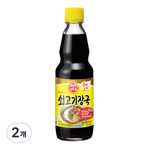 오뚜기 쇠고기장국, 2개, 360ml