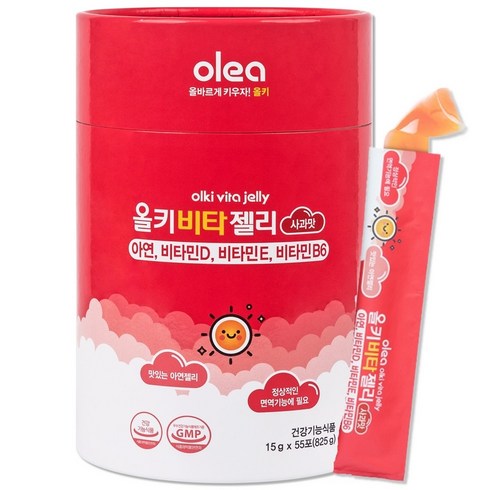 올레아 올키 비타 젤리 아연 사과맛 55p, 1개, 825g