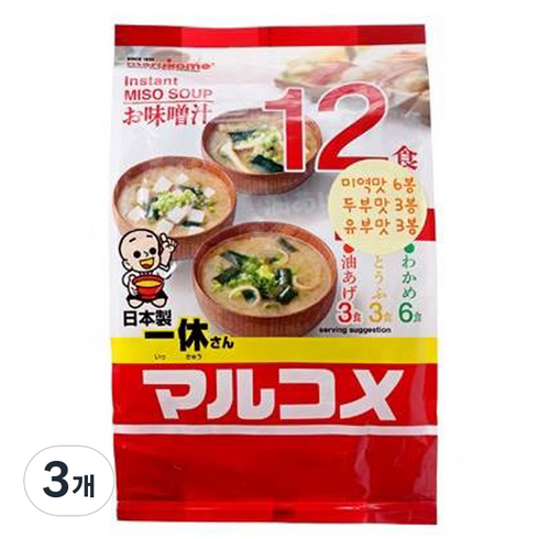마루 잇큐상 즉석미소 12식, 216g, 3개