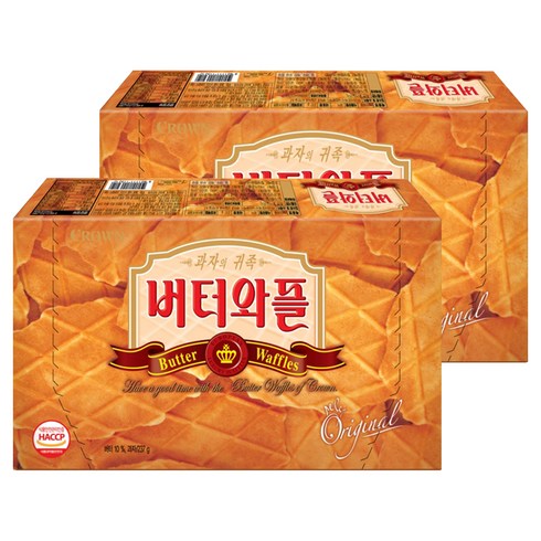크라운제과 버터와플, 237g, 2개