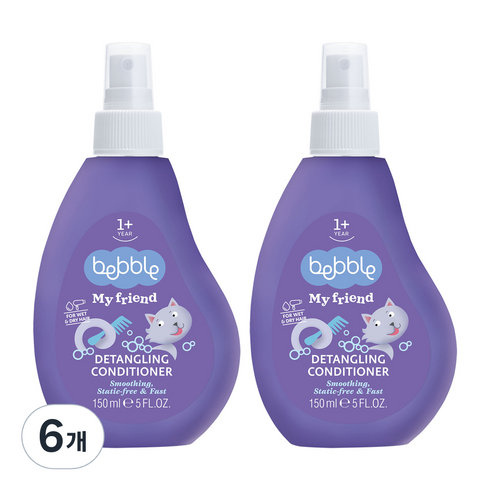 베블 마이프렌드 디탱글링 스프레이 컨디셔너 유아샴푸, 150ml, 6개