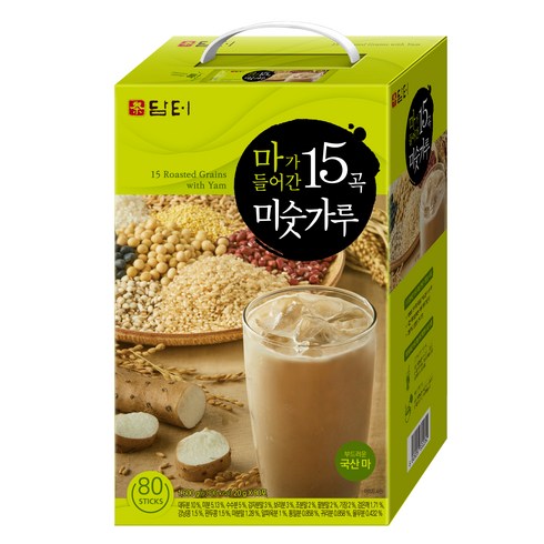 2023년 가성비 최고 미숫가루 - 담터 마가 들어간 15곡 미숫가루, 1600g, 1개