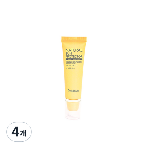 닥터헤디슨 내추럴 썬 프로텍터 SPF50+ PA+++, 50ml, 4개