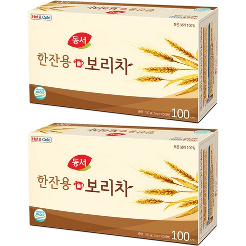 보리차 - 동서 한잔용 보리차, 1.5g, 100개입, 2개