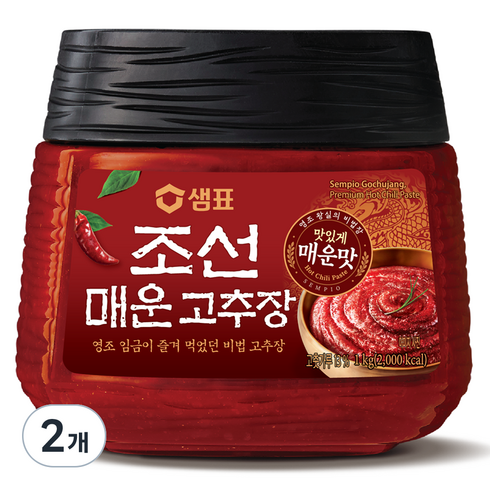 샘표조선고추장 - 샘표 조선 매운 고추장, 1kg, 2개