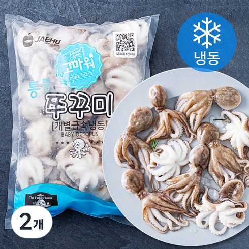 냉동쭈꾸미 - 고마워 IQF 통통 쭈꾸미 (냉동), 800g(22~26미), 2개