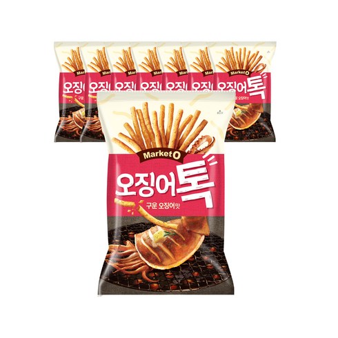 오잉톡 - 마켓오 오징어톡, 80g, 8개