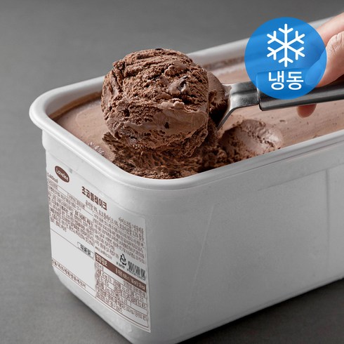 라벨리아이스크림 - 라벨리아이스크림 초코플레이크 아이스크림 (냉동), 4L, 1통