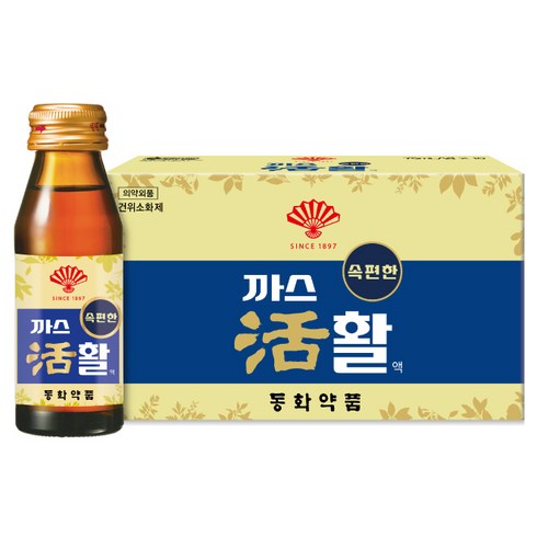 동화약품 부채표 까스활, 75ml, 10병