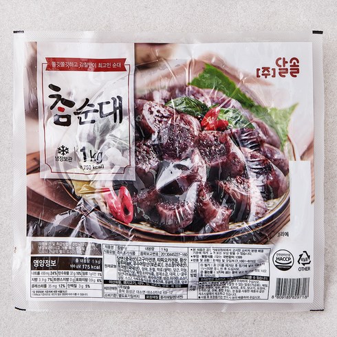 달솔 참순대, 1kg, 1개