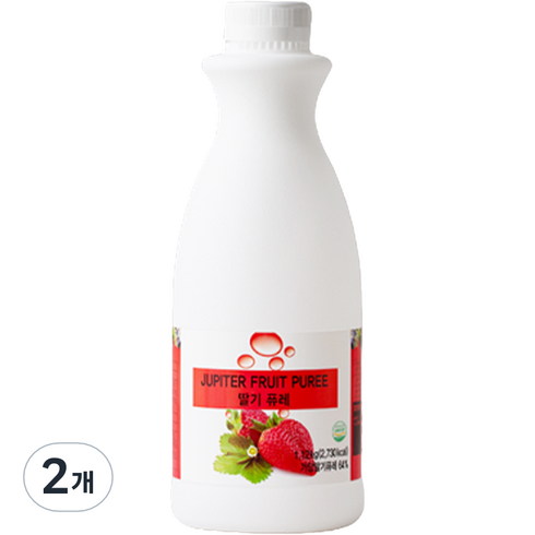 쥬피터 딸기 퓨레, 1.12kg, 2개