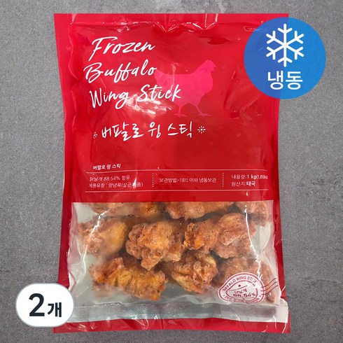 노브랜드 버팔로윙 - 버팔로 윙 스틱 (냉동), 1kg, 2개