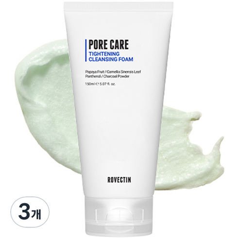 로벡틴 포어 케어 타이트닝 클렌징 폼, 150ml, 3개