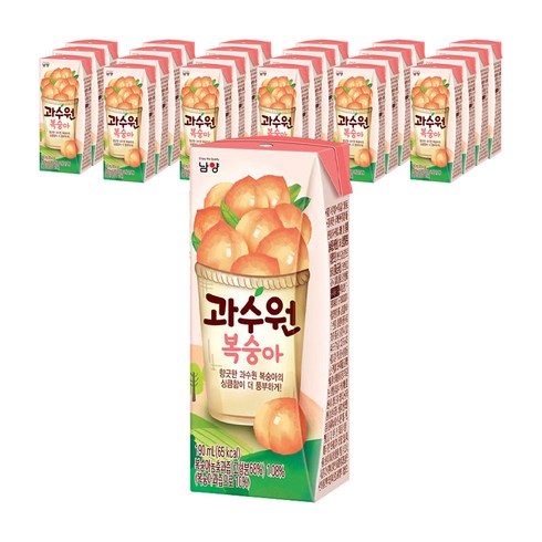 남양유업 과수원 복숭아 음료, 190ml, 24개