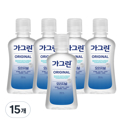 가그린 오리지널 구강청결제, 100ml, 15개