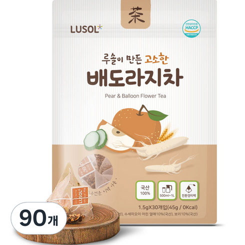 루솔 루솔이 만든 고소한 배도라지차, 1.5g, 30개입, 3개