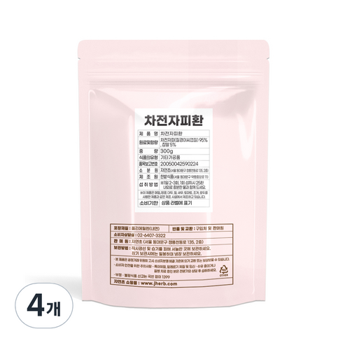 자연초 차전자피환, 4개, 300g