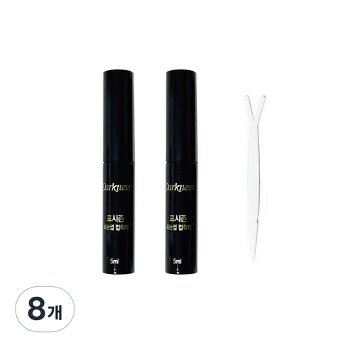 다크니스 포시즌 속눈썹 접착제 5ml, 검정, 8개
