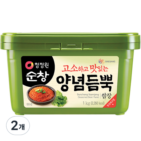 청정원 순창 양념듬뿍 쌈장, 1kg, 2개