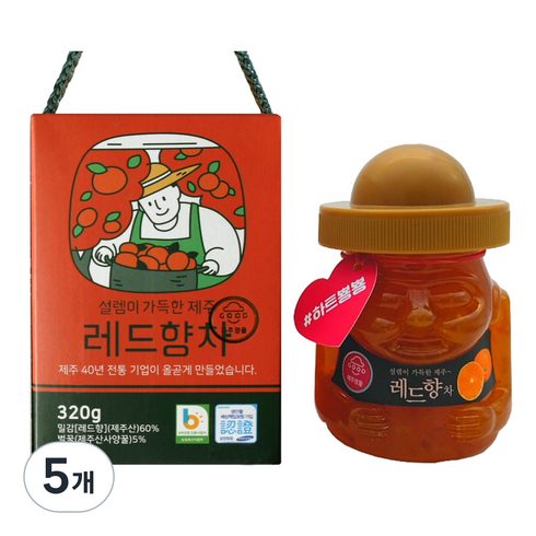 필내음 제주 레드향차, 320g, 1개입, 5개